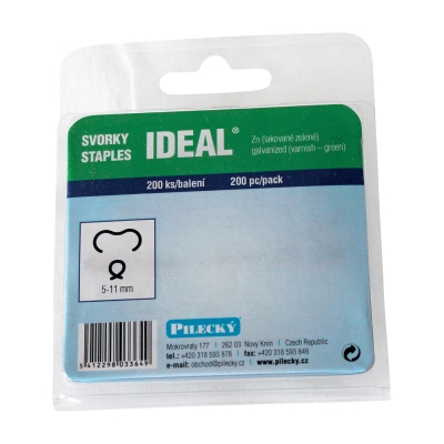 Svorka IDEAL® poplastovaná (Zn + PVC), balení 200 ks