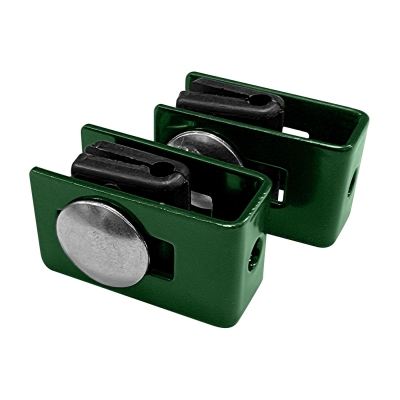 Příchytka panelu PILOFOR ke sloupku nebo zdi, zelená (2ks)