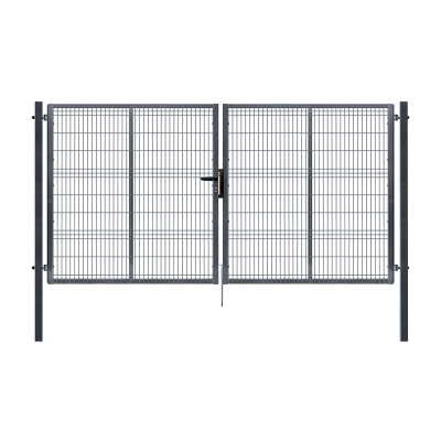 Dvoukřídlá brána PILOFOR® Zn + PVC 4118 × 1545 mm, barva antracit