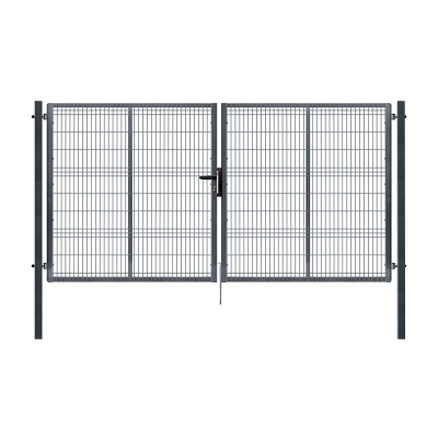 Dvoukřídlá brána PILOFOR® Zn + PVC 4118 × 1245 mm, barva antracit