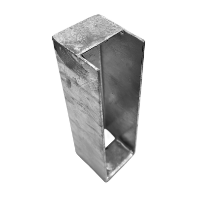 Bodenplatte ECCENTRIC, verzinkt, für Montage Vierkantpfosten 60x60 für Tor auf Betonfundament