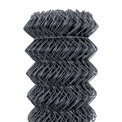 Maschendrahtzaun IDEAL, verzinkt + PVC, KOMPAKTrolle, 180/15/55x55/1,65–2,5, anthrazit