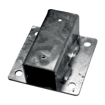 Zn platle k montáži sloupku na zeď - pro sloupky průměr 48 mm