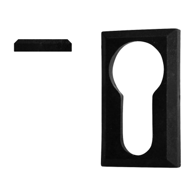 Krytka vložky zámku plastová, černá