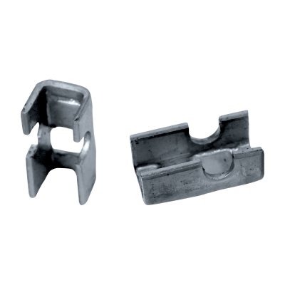 Nerezová příchytka panelů PILOFOR® CLASSIC ke konstrukci brány