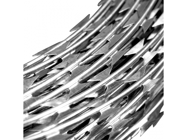 Razor blade spiral galvanized