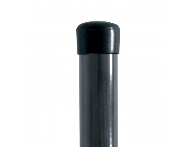 Round post IDEAL® galvanized + PVC anthracite