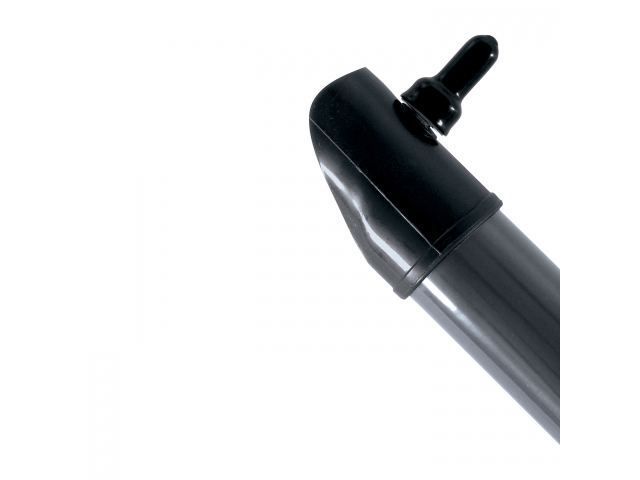 Round post support IDEAL® galvanized + PVC anthracite