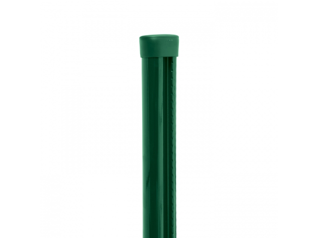 Sloupek kulatý PILCLIP s montážní lištou - zelený