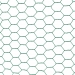 Hexagonal wire netting galvanized + PVC 13/1000/25m, green
