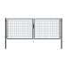 Dvoukřídlá brána PILOFOR® SUPER poplastovaná (Zn + PVC) - antracit, rozměr 4118 × 980 mm