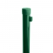 Post round IDEAL galvanized + PVC 1750/38/1,25mm, green cap, green tension wire holder with screw, green
