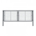 Dvoukřídlá brána IDEAL® II. poplastovaná (Zn + PVC) - rozměr 3605 × 1200 mm, barva antracit (RAL 7016)