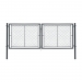 Dvoukřídlá brána IDEAL® II. poplastovaná (Zn + PVC) - rozměr 3605 × 1550 mm, barva antracit (RAL 7016)
