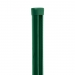Sloupek kulatý PILCLIP Zn + PVC s montážní lištou 2500/60/1,5mm, zelená čepička, zelený