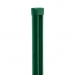 Sloupek kulatý PILCLIP Zn + PVC s montážní lištou 2500/60/1,5mm, zelená čepička, zelený