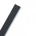 Rundpfosten PILCLIP, verzinkt + PVC, mit Befestigungsleiste, 2700/48/1,5, anthrazit, schwarze Kappe