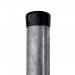 Post round IDEAL galvanized 1500/48/1,5mm, black cap