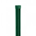 Stĺpik guľatý PILCLIP Zn + PVC s montážnou lištou 2000/48/1,5 mm, zelená čiapočka, zelený