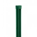 Post round PILCLIP galvanized + PVC with fixation strip 2300/48/1,5mm, green cap, green