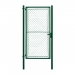 Single swing gate IDEAL - TENNIS for tennis courts with insert, galvanized + PVC, 1250x2200, green