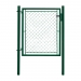 Single swing gate IDEAL 1085x950, galvanized + PVC, green