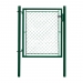 Single swing gate IDEAL 1085x1750, galvanized + PVC, green